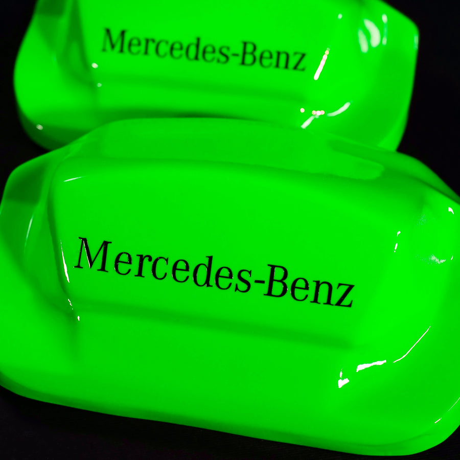 Custom Brake Caliper Covers for Mercedes-Benz in Green Color – Set of 4 + Warranty