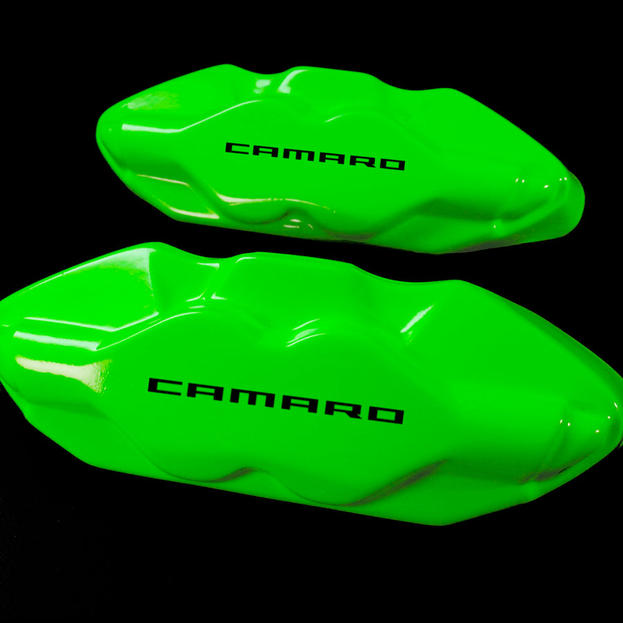 Brake Caliper Covers for Chevrolet Camaro SS 2016-2022 in Green Color – Set of 4 + Warranty