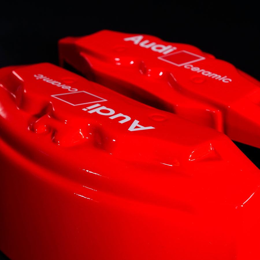 Brake Caliper Covers for Audi Q5 2009-2016 – Ceramic Style in Red Color – Set of 4 + Warranty