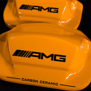 Brake Caliper Covers for Mercedes-Benz E400 2003-2016 – AMG Ceramic Style in Orange Color – Set of 4 + Warranty