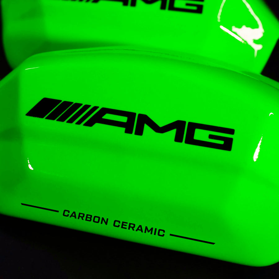 Brake Caliper Covers for Mercedes-Benz C63 2017-2018 – AMG Style in Green Color – Set of 4 + Warranty