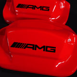Brake Caliper Covers for Mercedes-Benz E400 2003-2016 – AMG Style in Red Color – Set of 4 + Warranty