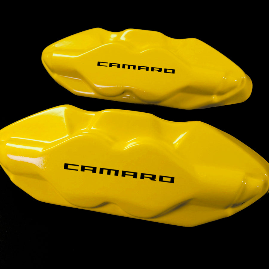 Brake Caliper Covers for Chevrolet Camaro SS 2016-2022 in Yellow Color – Set of 4 + Warranty