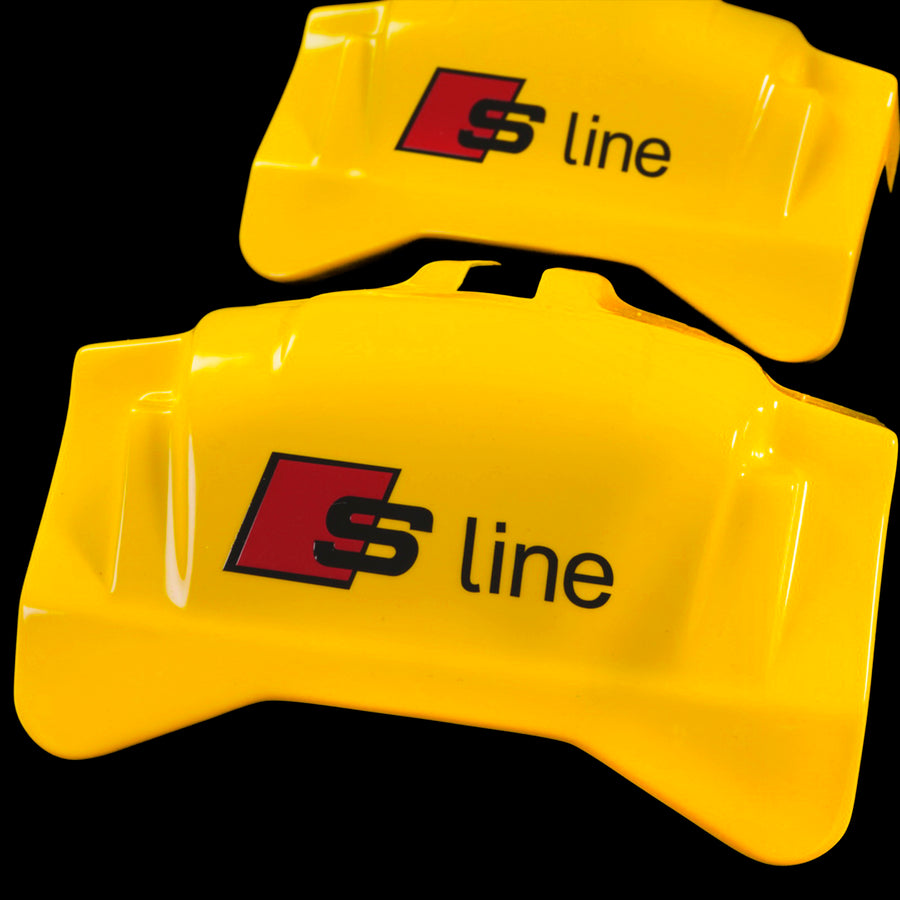 Brake Caliper Covers for Audi A7 2012-2015 – S line Style in Yellow Color – Set of 4 + Warranty