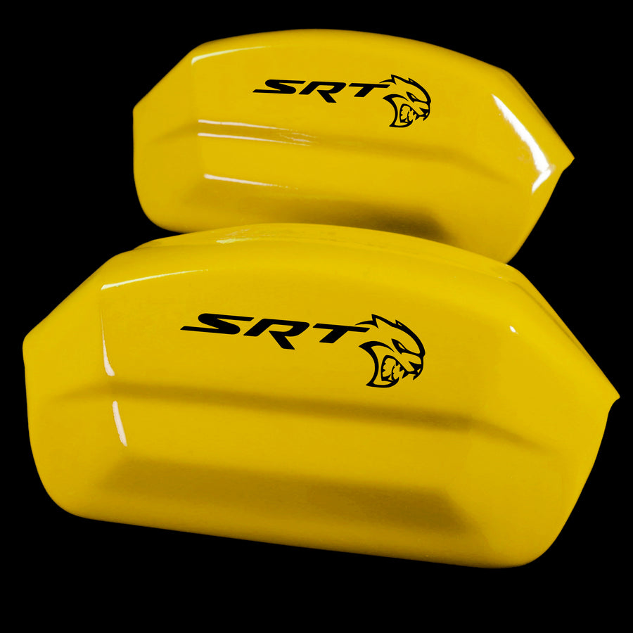 Brake Caliper Covers for Dodge Charger 2006-2020 – SRT Style in Yellow Color – Set of 4 + Warranty