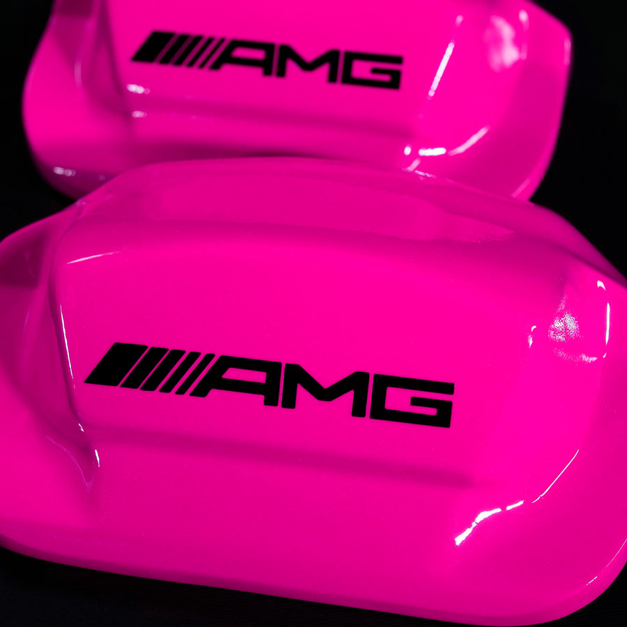 Brake Caliper Covers for Mercedes-Benz E400 2003-2016 – AMG Style in Fuchsia Color – Set of 4 + Warranty