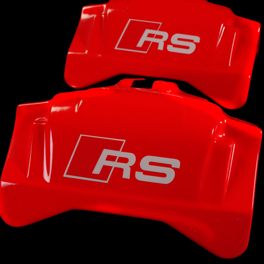 Brake Caliper Covers for Audi A6 2012-2015 – RS Style in Red Color – Set of 4 + Warranty