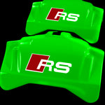 Brake Caliper Covers for Audi A6 2012-2015 – RS Style in Green Color – Set of 4 + Warranty