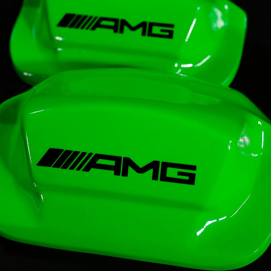 Brake Caliper Covers for Mercedes-Benz CLS500 2003-2011 – AMG Style in Green Color – Set of 4 + Warranty