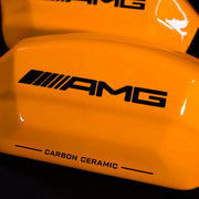 Brake Caliper Covers for Mercedes-Benz C63 2015-2018 – AMG Ceramic Style in Orange Color – Set of 4 + Warranty