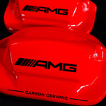 Brake Caliper Covers for Mercedes-Benz E350 2003-2016 – AMG Ceramic Style in Red Color – Set of 4 + Warranty