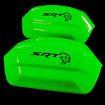Brake Caliper Covers for Dodge Challenger 2009-2022 – SRT Style in Green Color – Set of 4 + Warranty