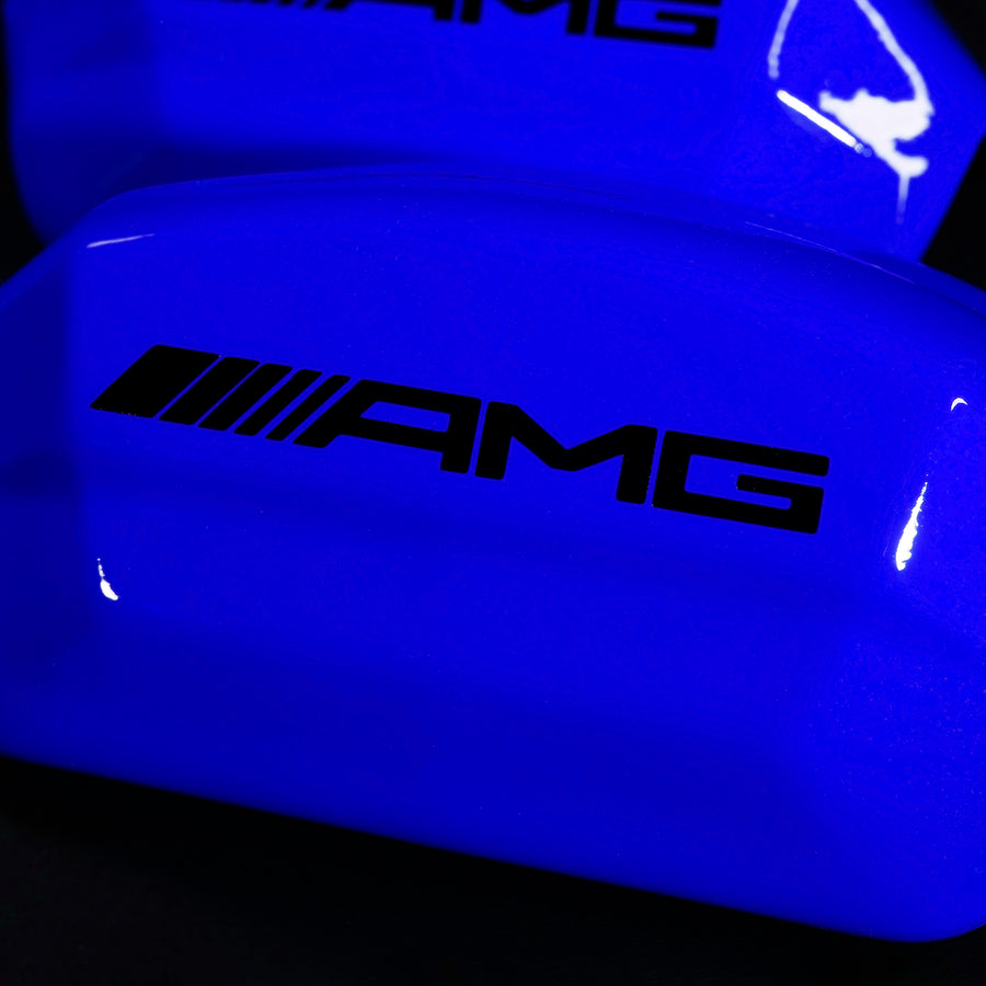Brake Caliper Covers for Mercedes-Benz C63 2015-2018 – AMG Style in Blue Color – Set of 4 + Warranty