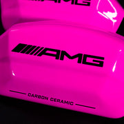 Brake Caliper Covers for Mercedes-Benz C63 2015-2018 – AMG Ceramic Style in Fuchsia Color – Set of 4 + Warranty