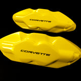 Brake Caliper Covers for Chevrolet Corvette 2LT 2014-2019 in Yellow Color – Set of 4 + Warranty