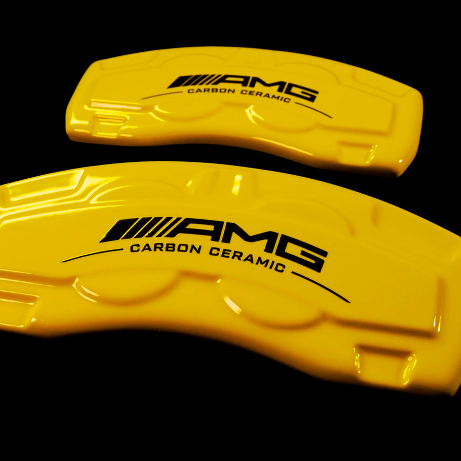 Brake Caliper Covers for Mercedes-Benz CLA250 2020-2023 – AMG Style in Yellow Color – Set of 4 + Warranty