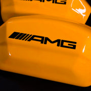 Brake Caliper Covers for Mercedes-Benz C63 2015-2018 – AMG Style in Orange Color – Set of 4 + Warranty