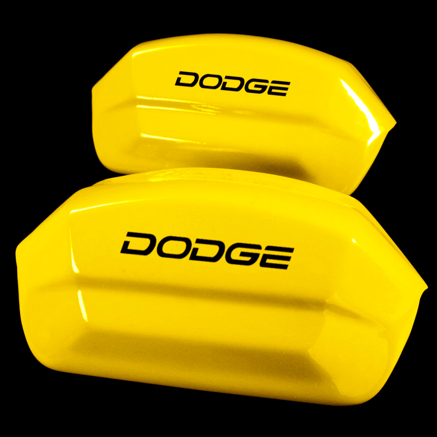 Brake Caliper Covers for Dodge Challenger 2009-2022 in Yellow Color – Set of 4 + Warranty