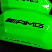Brake Caliper Covers for Mercedes-Benz C63 2015-2018 – AMG Ceramic Style in Green Color – Set of 4 + Warranty