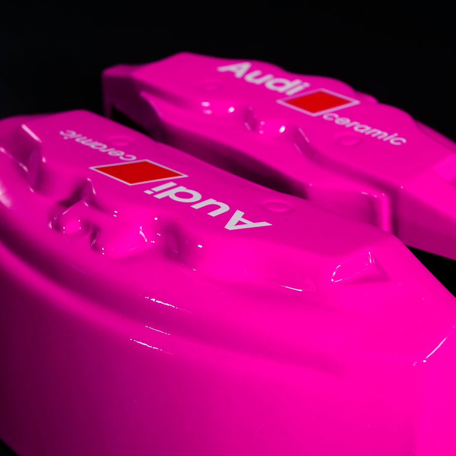 Brake Caliper Covers for Audi Q5 2009-2016 – Ceramic Style in Fuchsia Color – Set of 4 + Warranty