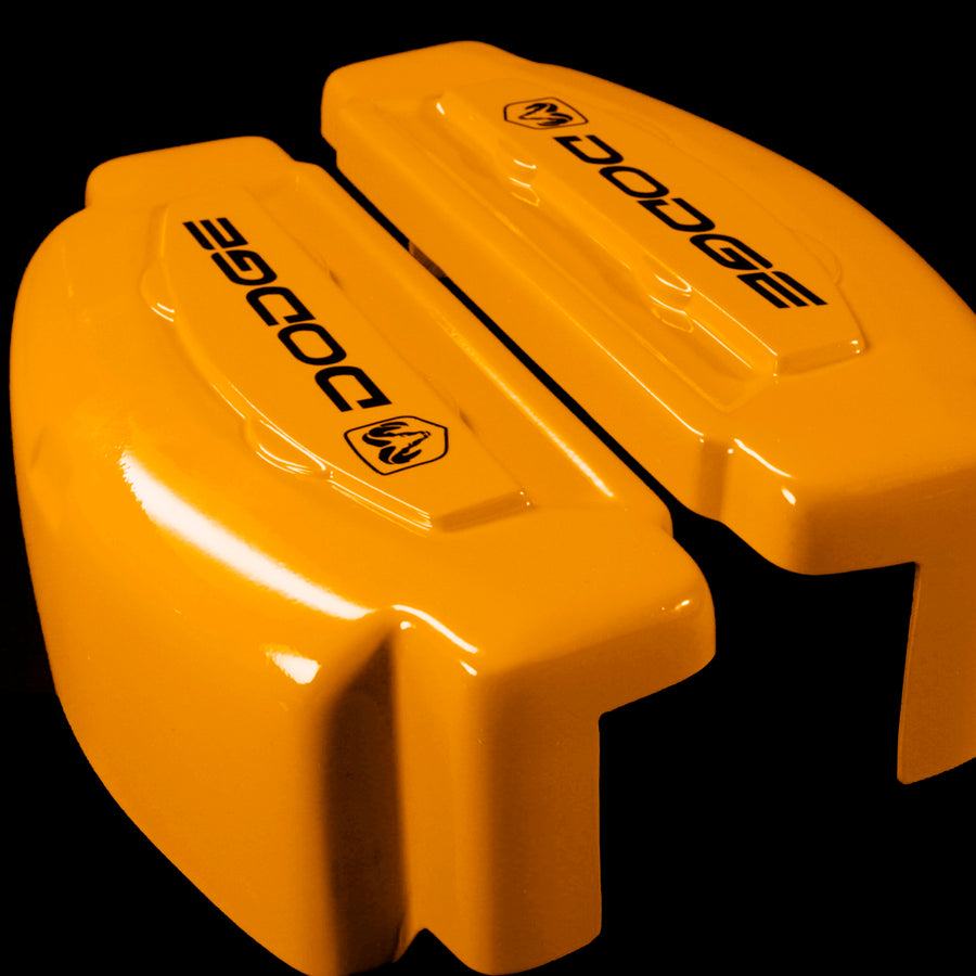 Brake Caliper Covers for Dodge RAM 1500 2019-2023 in Orange Color – Set of 4 + Warranty