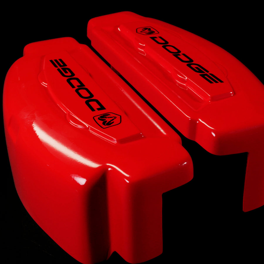 Brake Caliper Covers for Dodge RAM 1500 2019-2023 in Red Color – Set of 4 + Warranty