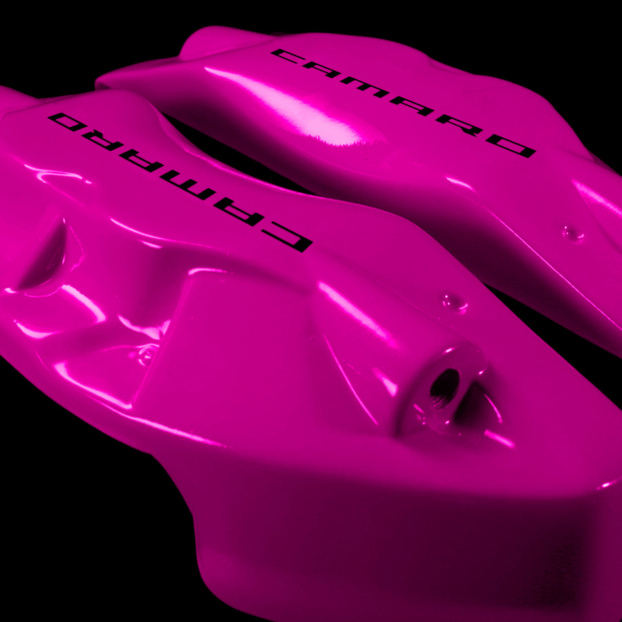 Brake Caliper Covers for Chevrolet Camaro SS 2016-2022 in Fuchsia Color – Set of 4 + Warranty