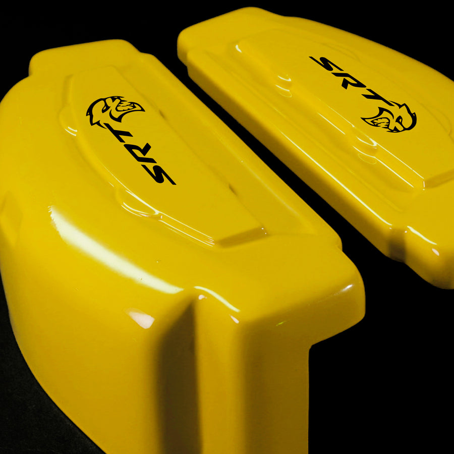 Brake Caliper Covers for Dodge Charger 2006-2020 – SRT Style in Yellow Color – Set of 4 + Warranty