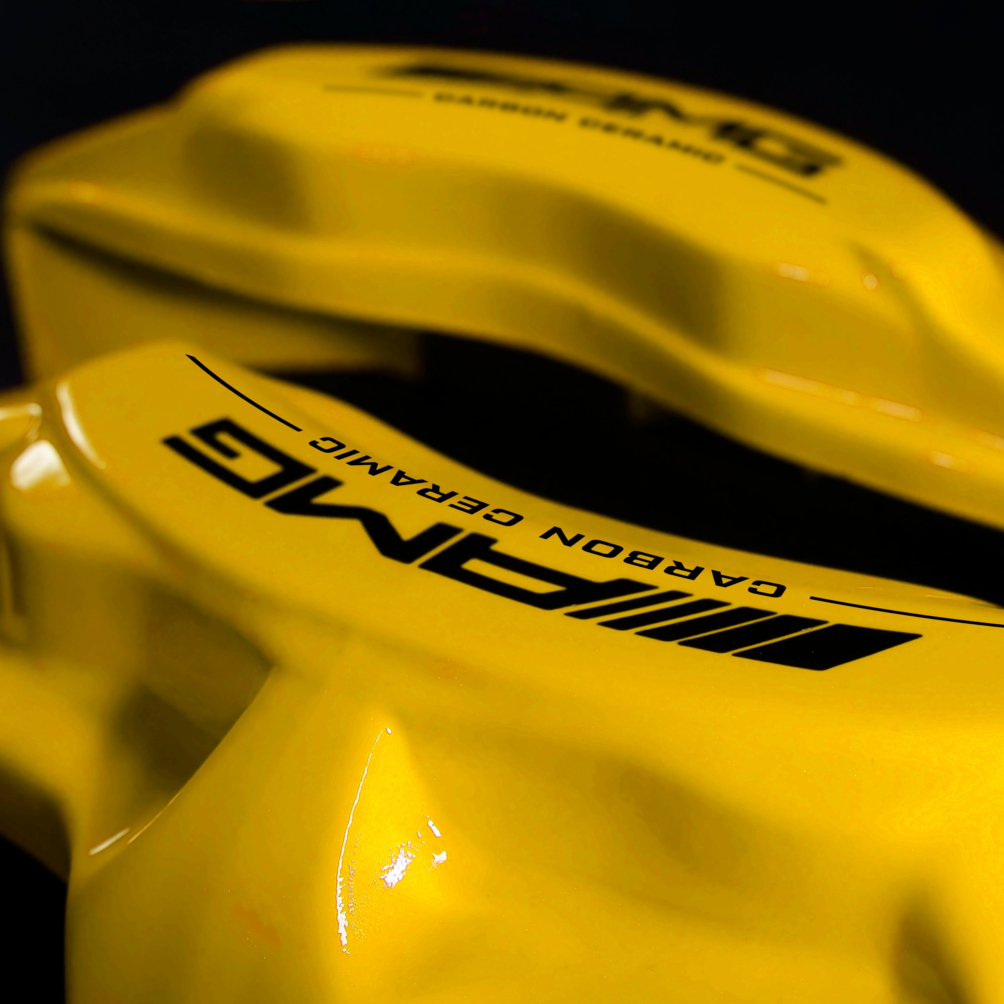 Brake Caliper Covers for Mercedes-Benz C63 2017-2018 – AMG Style in Yellow Color – Set of 4 + Warranty