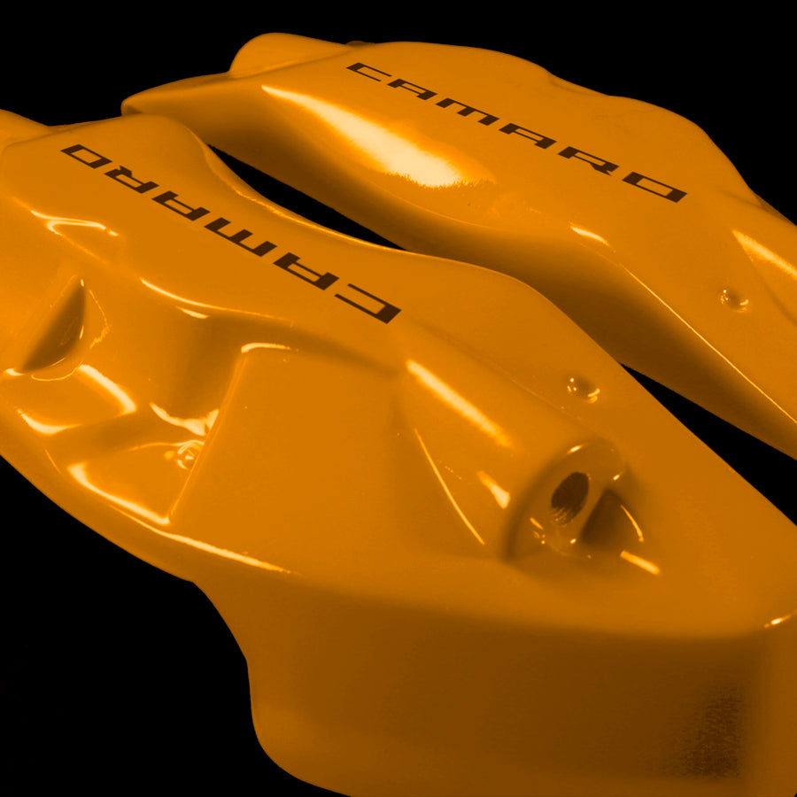 Brake Caliper Covers for Chevrolet Camaro SS 2016-2022 in Orange Color – Set of 4 + Warranty