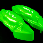 Brake Caliper Covers for Tesla Model X 2017-2020 in Green Color – Set of 4 + Warranty