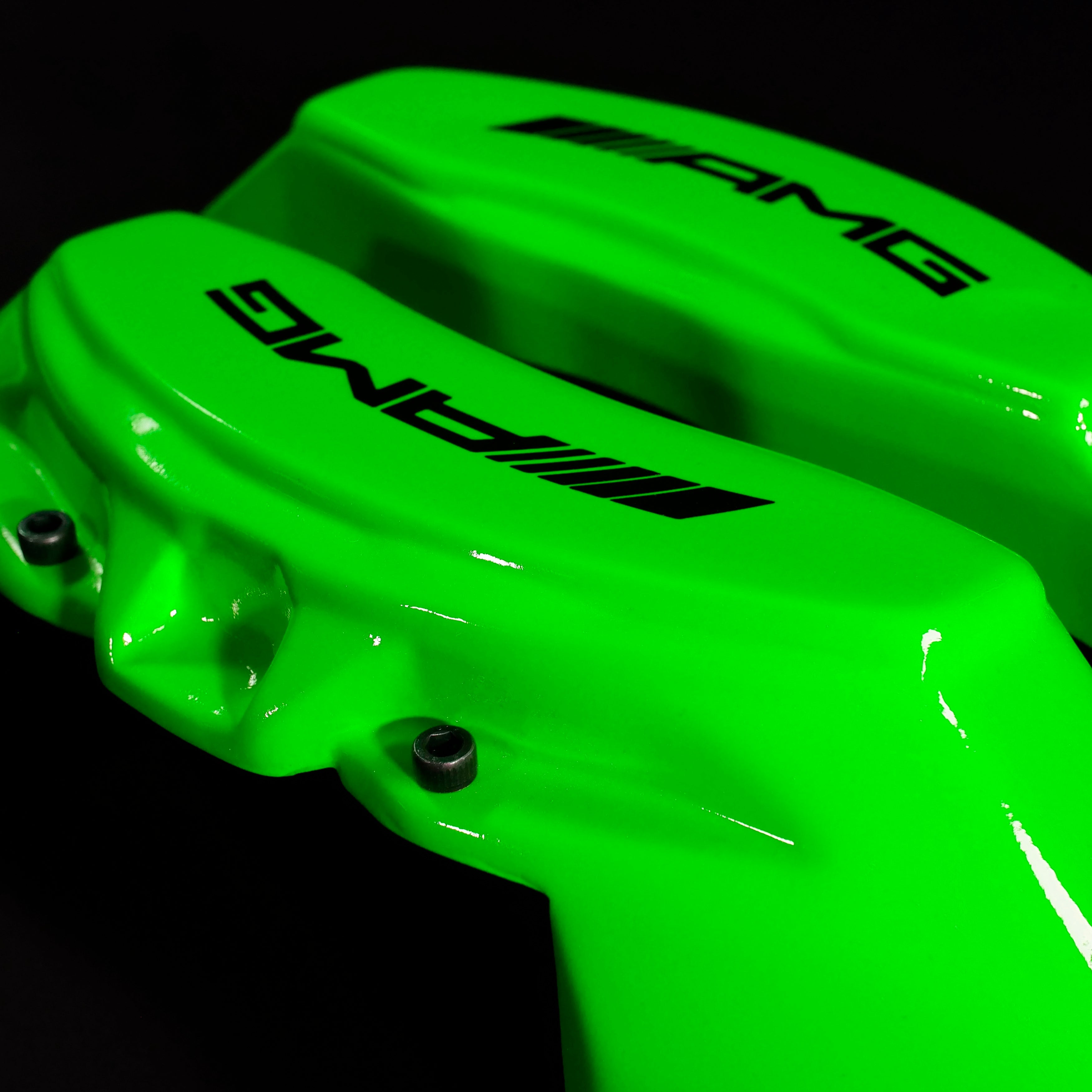 Brake Caliper Covers for Mercedes-Benz E350 2003-2016 – AMG Style in Green Color – Set of 4 + Warranty