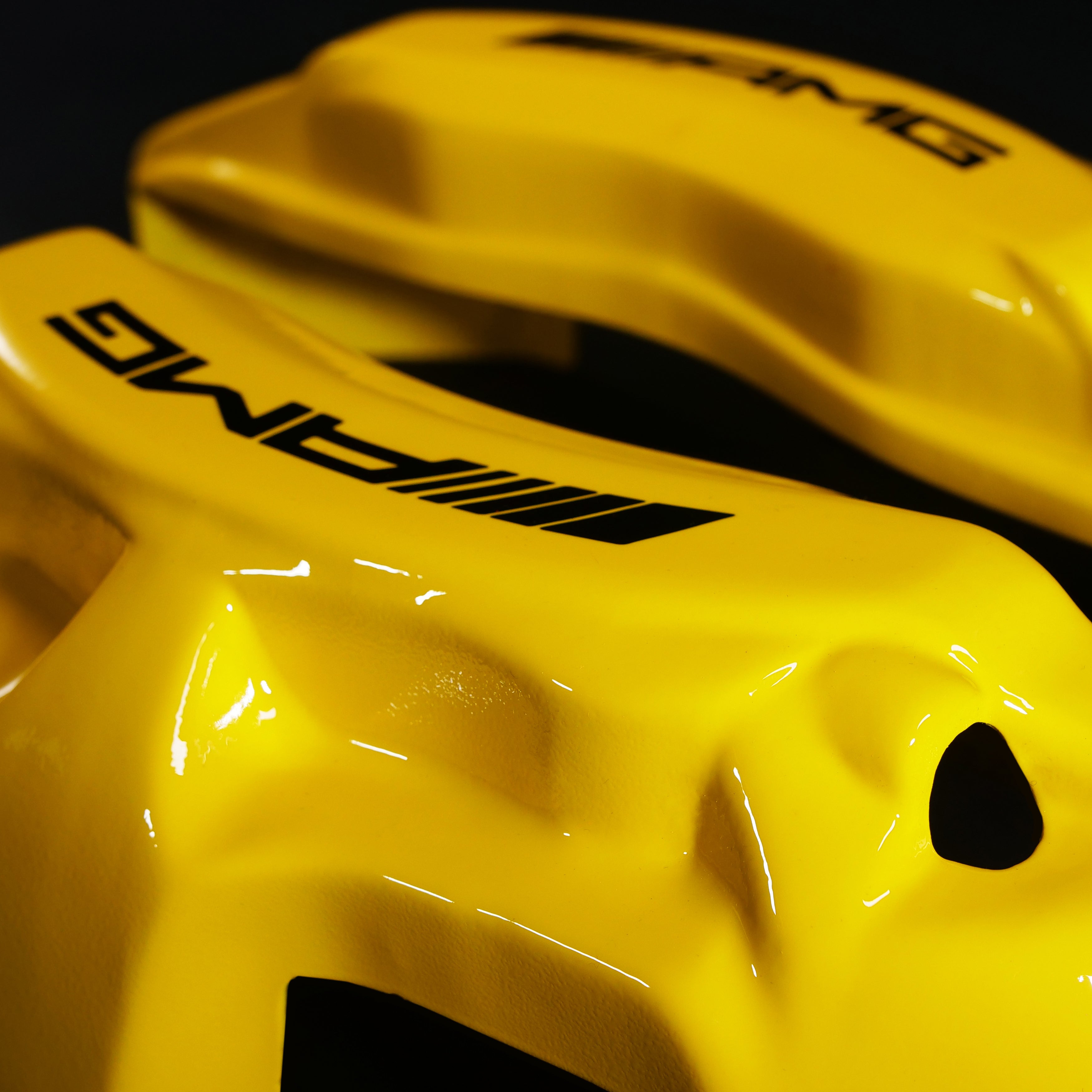 Brake Caliper Covers for Mercedes-Benz C63 2015-2018 – AMG Style in Yellow Color – Set of 4 + Warranty