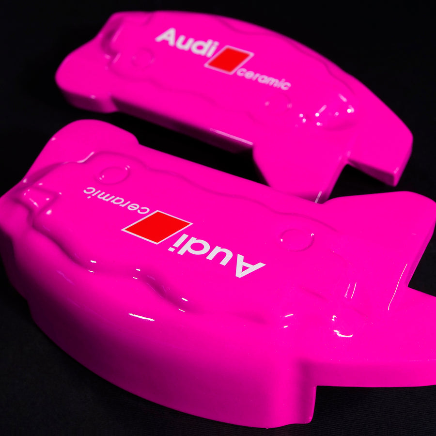 Brake Caliper Covers for Audi Q5 2009-2016 – Ceramic Style in Fuchsia Color – Set of 4 + Warranty