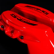 Brake Caliper Covers for Mercedes-Benz E350 2003-2016 – AMG Ceramic Style in Red Color – Set of 4 + Warranty
