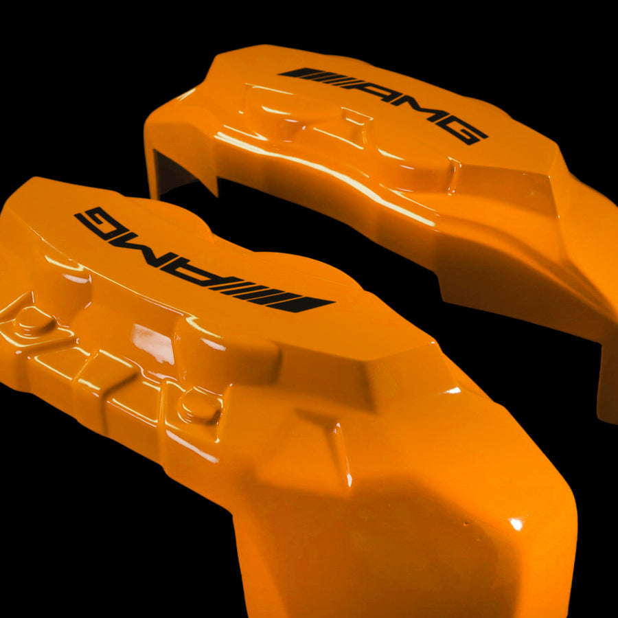 Brake Caliper Covers for Mercedes-Benz EQC400 2019-2023 – AMG Style in Orange Color – Set of 4 + Warranty