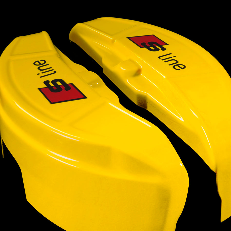 Brake Caliper Covers for Audi A7 2012-2015 – S line Style in Yellow Color – Set of 4 + Warranty