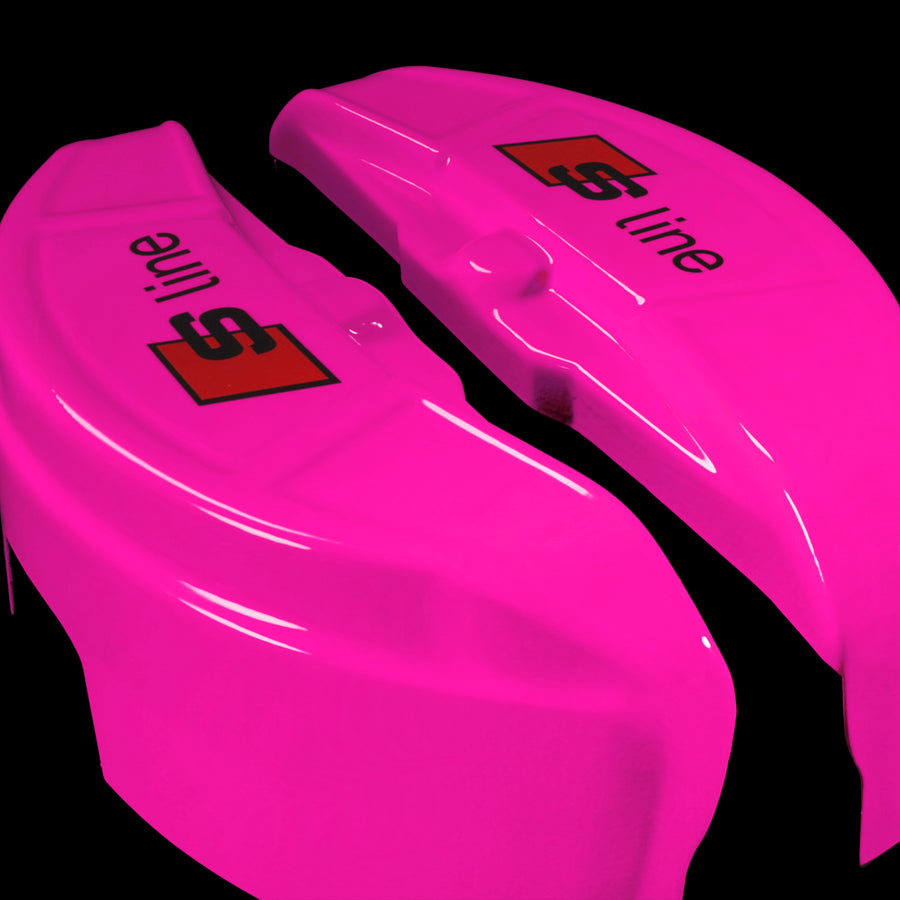 Brake Caliper Covers for Audi A7 2012-2015 – S line Style in Fuchsia Color – Set of 4 + Warranty