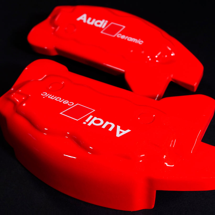 Brake Caliper Covers for Audi Q5 2009-2016 – Ceramic Style in Red Color – Set of 4 + Warranty
