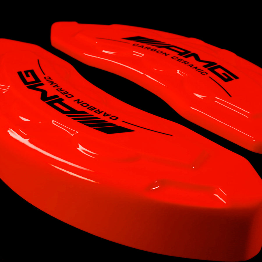 Brake Caliper Covers for Mercedes-Benz CLA250 2017-2019 – AMG Style in Red Color – Set of 4 + Warranty