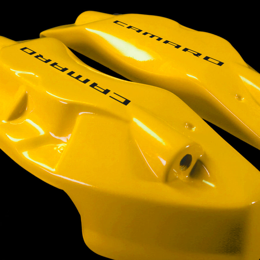 Brake Caliper Covers for Chevrolet Camaro SS 2016-2022 in Yellow Color – Set of 4 + Warranty