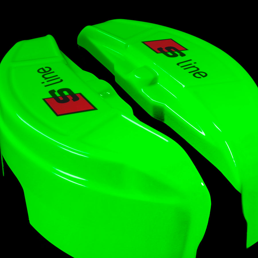 Brake Caliper Covers for Audi A7 2012-2015 – S line Style in Green Color – Set of 4 + Warranty
