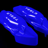 Brake Caliper Covers for Tesla Model X 2017-2020 in Blue Color – Set of 4 + Warranty