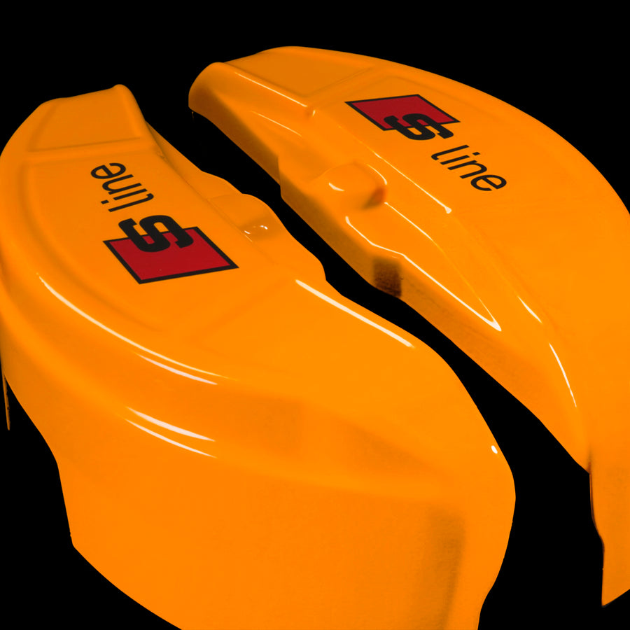 Brake Caliper Covers for Audi A6 2012-2015 – S line Style in Orange Color – Set of 4 + Warranty