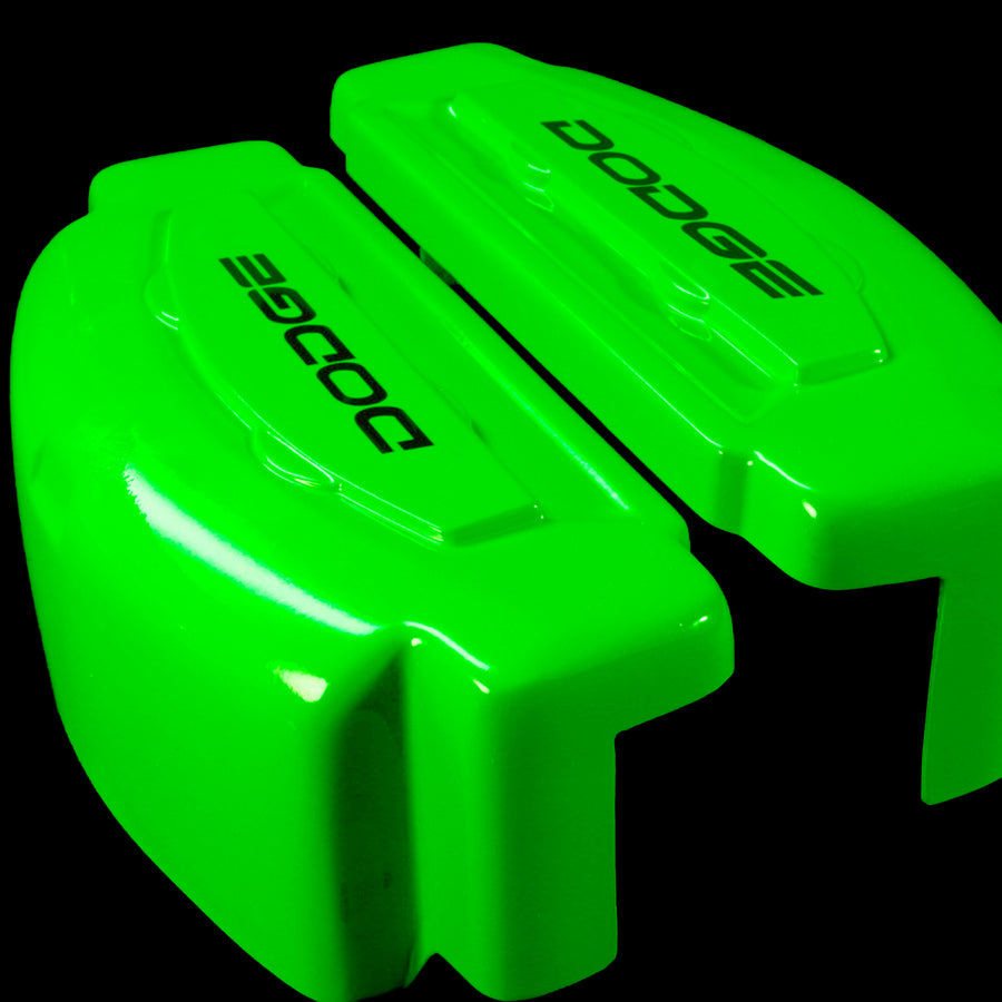 Brake Caliper Covers for Dodge Charger 2006-2020 in Green Color – Set of 4 + Warranty