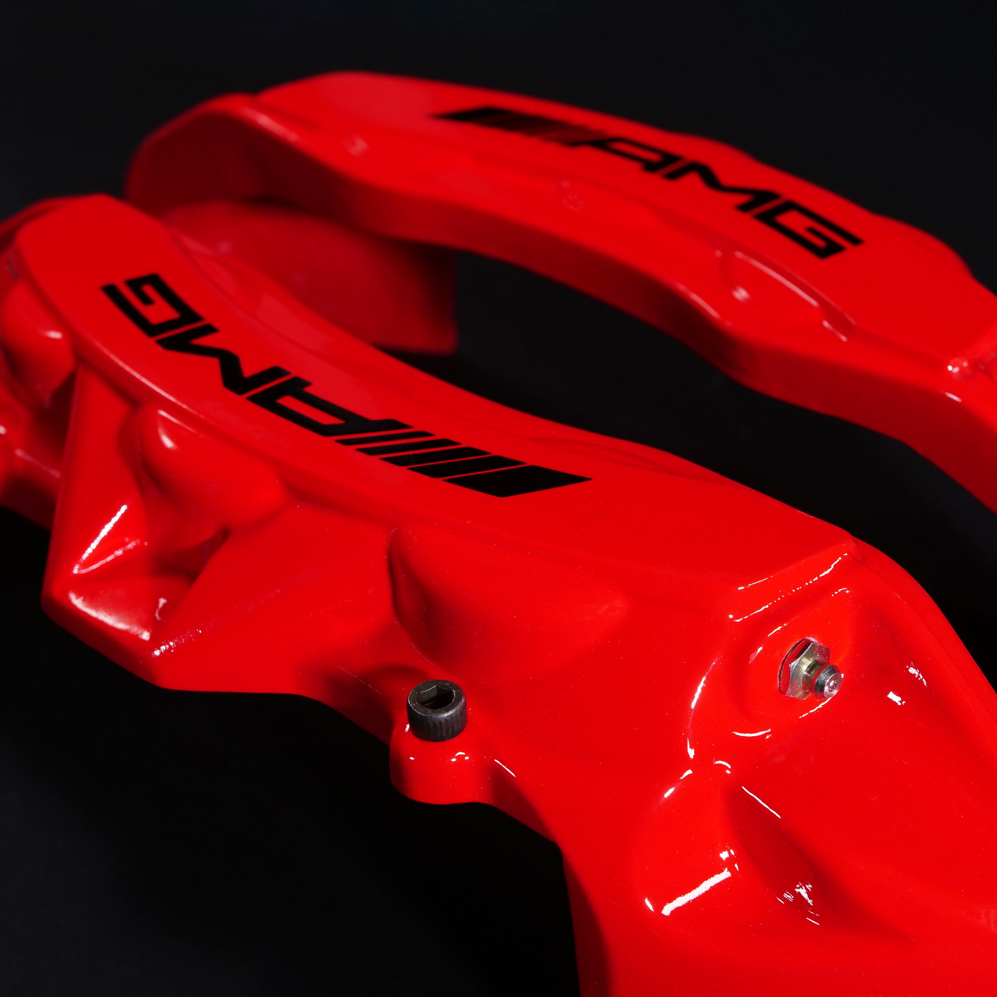 Brake Caliper Covers for Mercedes-Benz CLS500 2003-2011 – AMG Style in Red Color – Set of 4 + Warranty