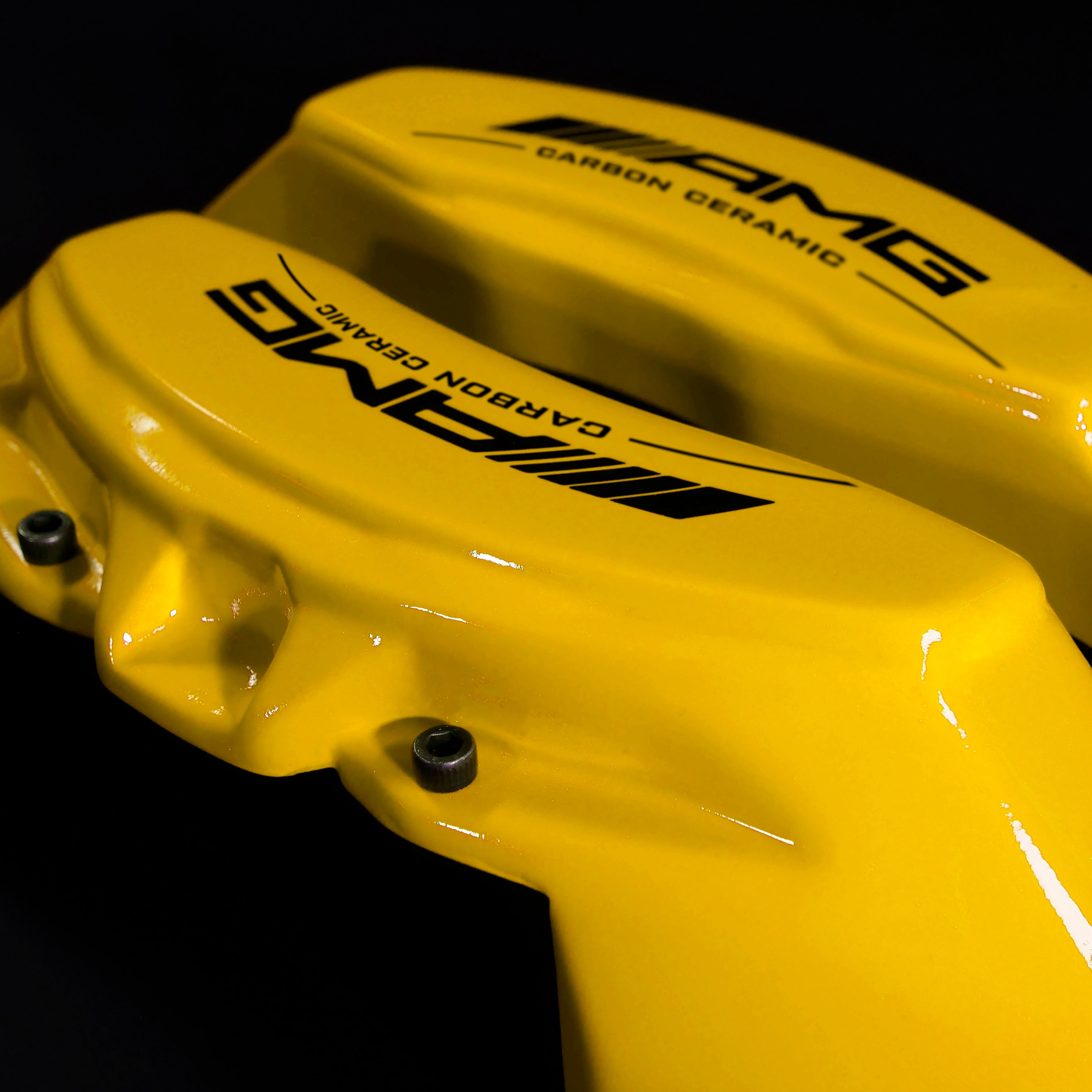 Brake Caliper Covers for Mercedes-Benz E400 2003-2016 – AMG Ceramic Style in Yellow Color – Set of 4 + Warranty