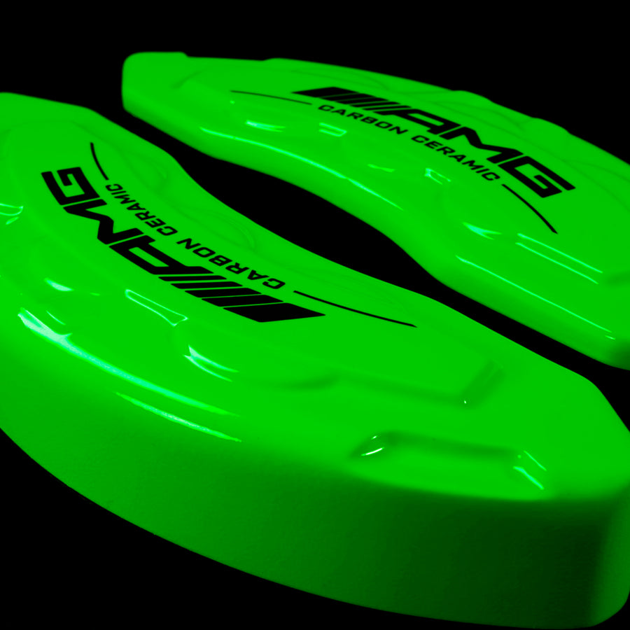 Brake Caliper Covers for Mercedes-Benz CLA250 2020-2023 – AMG Style in Green Color – Set of 4 + Warranty