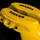 Brake Caliper Covers for Mercedes-Benz E350 2003-2016 – Brabus Style in Yellow Color – Set of 4 + Warranty