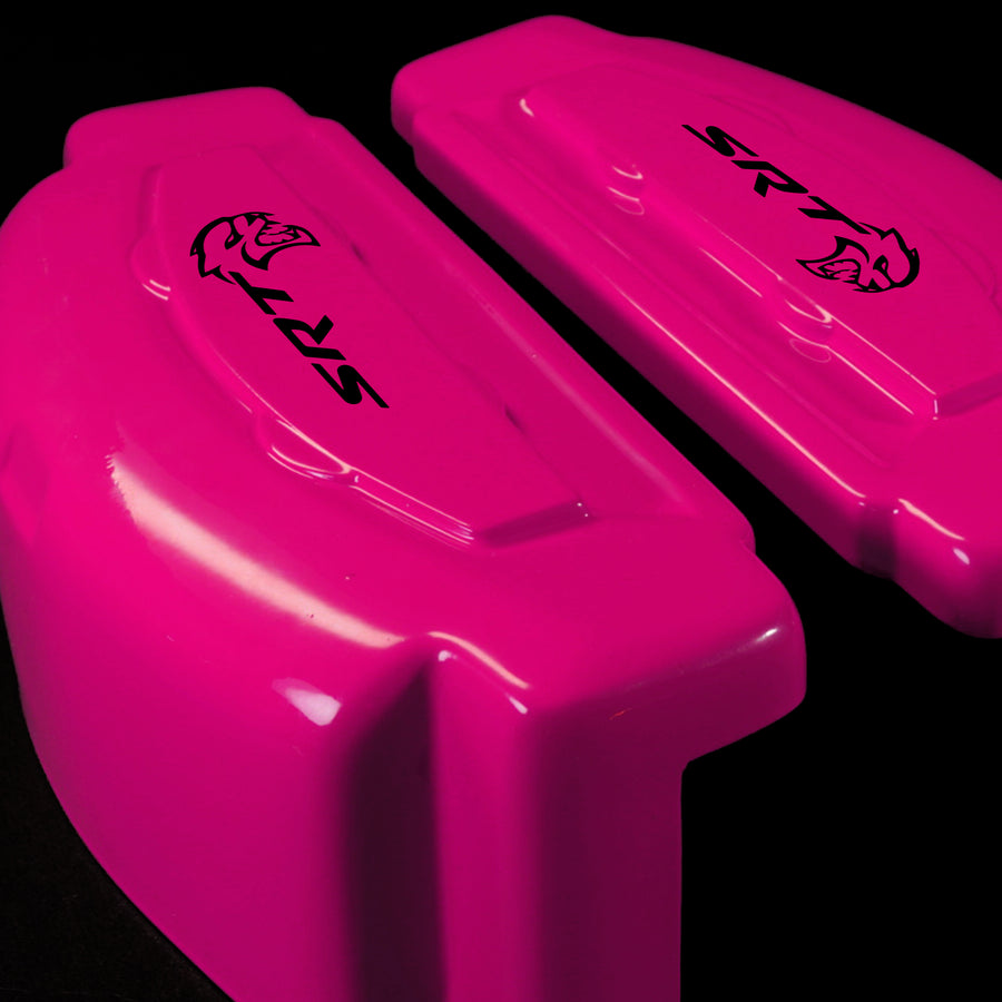 Brake Caliper Covers for Jeep Grand Cherokee 2014-2022 – SRT Style in Fuchsia Color – Set of 4 + Warranty